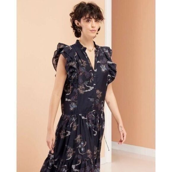 MAGALI PASCAL Lina Maxi Dress LARGE - Picture 12 of 12